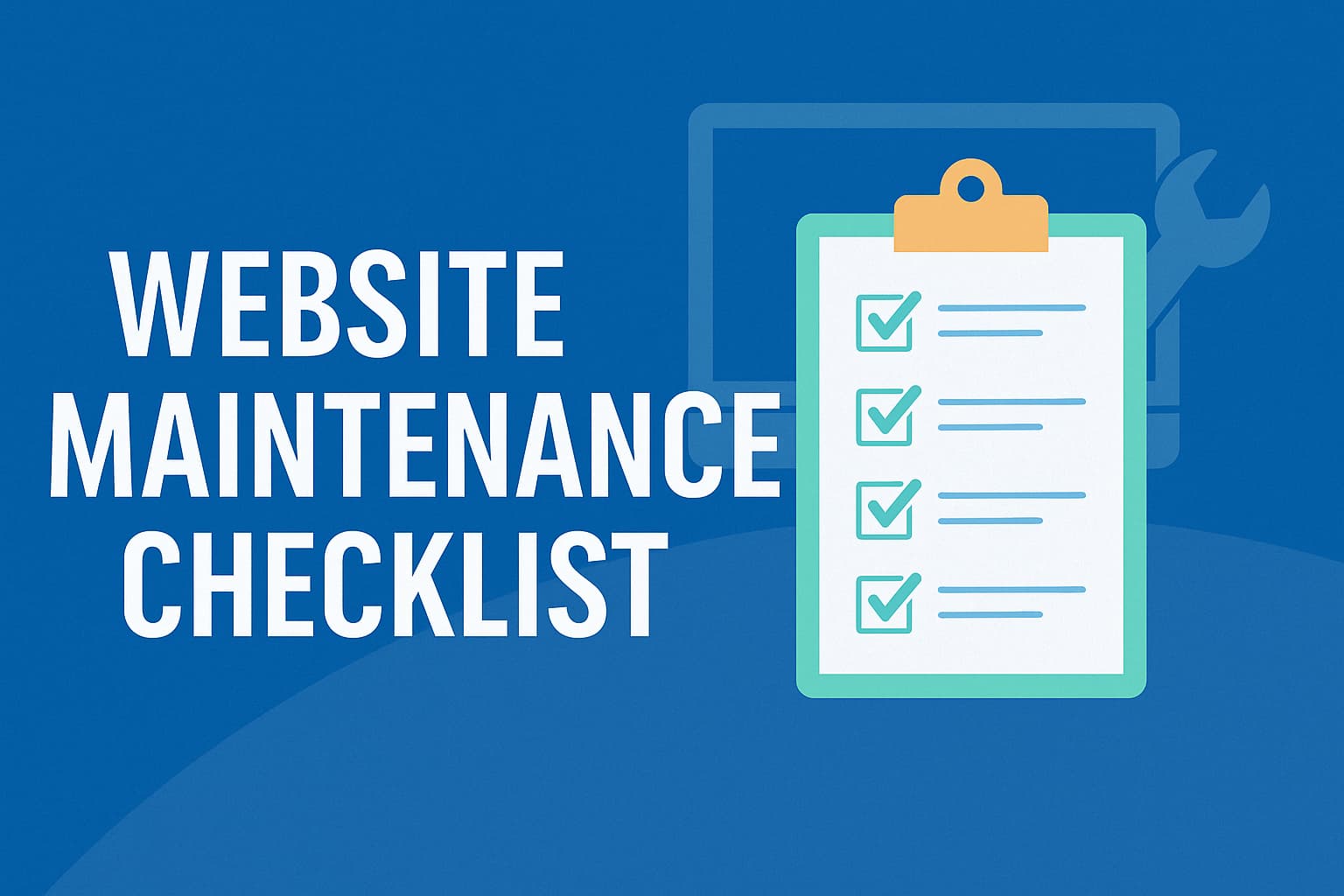 website maintenance checklist